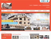 Tablet Screenshot of narayanpalace.com